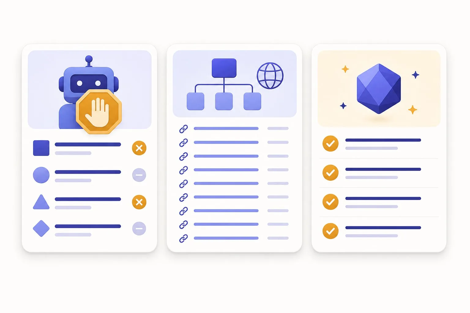 Comparison of robots.txt, sitemap.xml, and llms.txt