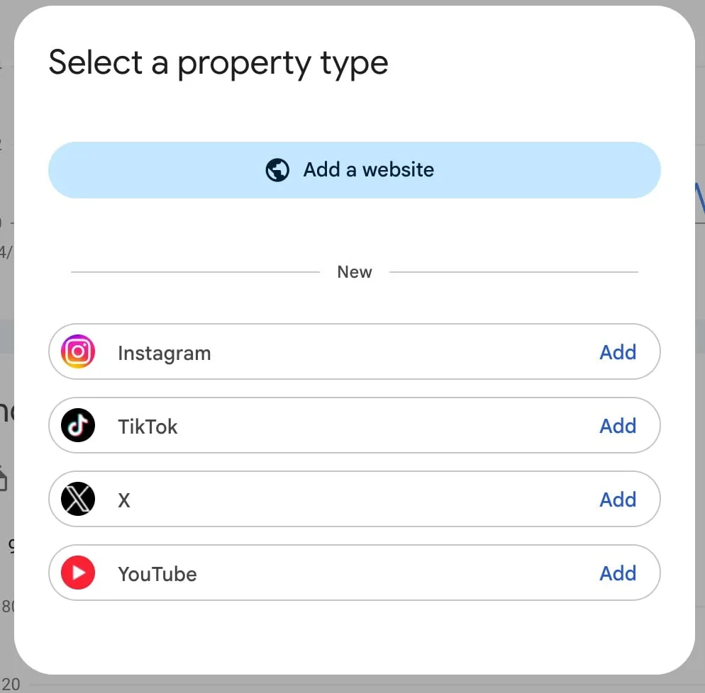 Google Search Console now tracks YouTube, TikTok, Instagram, and X