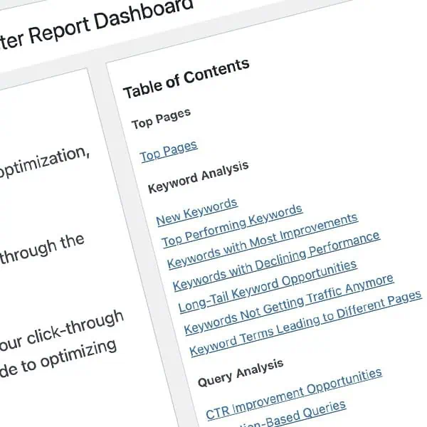 SEO Reports Dashboard
